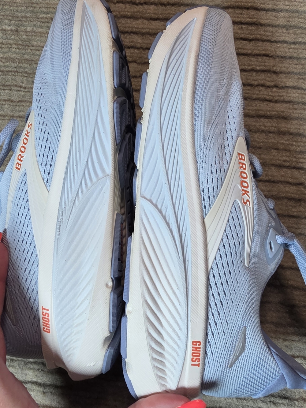 Brooks Women's Ghost 18 Running Shoes 9 Nantucket/Tigerlily/Coconut 1304821B473 - Picture 5 of 6